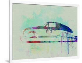 Porsche 356 Watercolor-NaxArt-Framed Art Print