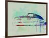 Porsche 356 Watercolor-NaxArt-Framed Art Print