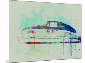 Porsche 356 Watercolor-NaxArt-Mounted Art Print