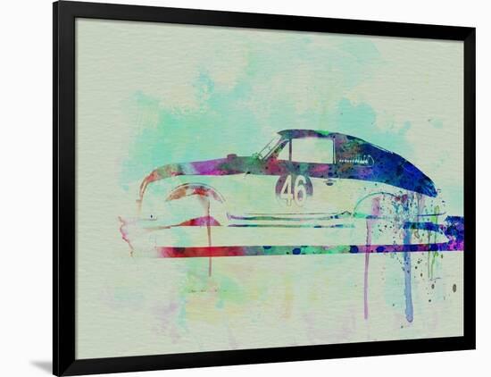 Porsche 356 Watercolor-NaxArt-Framed Art Print