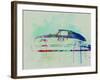 Porsche 356 Watercolor-NaxArt-Framed Art Print