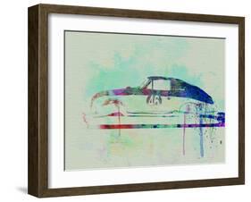 Porsche 356 Watercolor-NaxArt-Framed Art Print