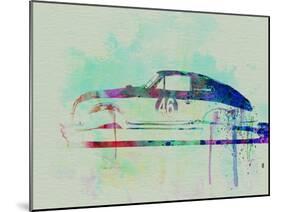 Porsche 356 Watercolor-NaxArt-Mounted Art Print