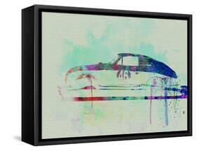 Porsche 356 Watercolor-NaxArt-Framed Stretched Canvas