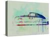 Porsche 356 Watercolor-NaxArt-Stretched Canvas