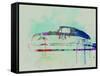 Porsche 356 Watercolor-NaxArt-Framed Stretched Canvas