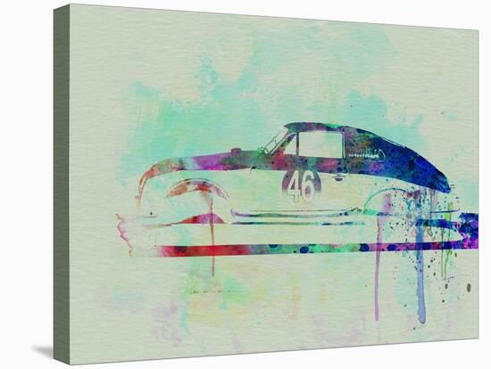 Porsche 356 Watercolor-NaxArt-Stretched Canvas