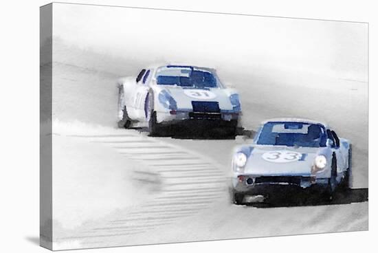 Porsche 904 Racing Watercolor-NaxArt-Stretched Canvas