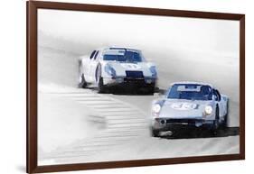 Porsche 904 Racing Watercolor-NaxArt-Framed Art Print