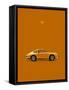 Porsche 911 1968 Orange-Mark Rogan-Framed Stretched Canvas