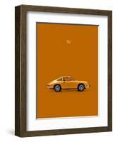 Porsche 911 1968 Orange-Mark Rogan-Framed Art Print