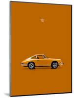 Porsche 911 1968 Orange-Mark Rogan-Mounted Art Print