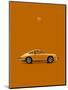 Porsche 911 1968 Orange-Mark Rogan-Mounted Art Print