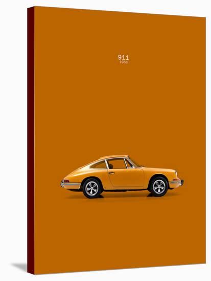 Porsche 911 1968 Orange-Mark Rogan-Stretched Canvas