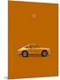 Porsche 911 1968 Orange-Mark Rogan-Mounted Art Print