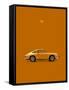 Porsche 911 1968 Orange-Mark Rogan-Framed Stretched Canvas