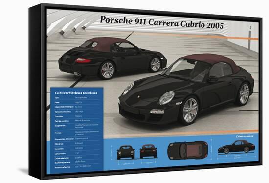 Porsche 911 Carrera Cabrio 2005.-null-Framed Stretched Canvas