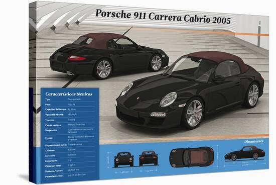 Porsche 911 Carrera Cabrio 2005.-null-Stretched Canvas