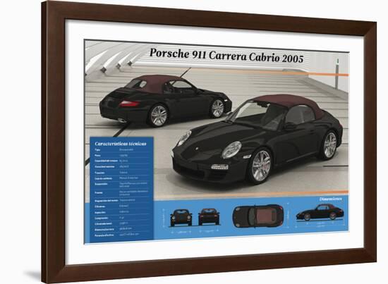 Porsche 911 Carrera Cabrio 2005.-null-Framed Photographic Print