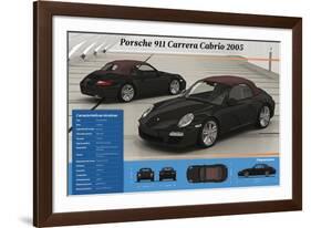 Porsche 911 Carrera Cabrio 2005.-null-Framed Photographic Print