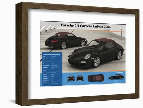 Porsche 911 Carrera Cabrio 2005.-null-Framed Photographic Print