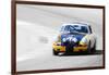 Porsche 911 on Race Track Watercolor-NaxArt-Framed Art Print