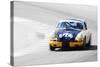 Porsche 911 on Race Track Watercolor-NaxArt-Stretched Canvas