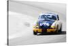 Porsche 911 on Race Track Watercolor-NaxArt-Stretched Canvas