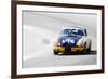 Porsche 911 on Race Track Watercolor-NaxArt-Framed Premium Giclee Print