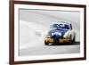 Porsche 911 on Race Track Watercolor-NaxArt-Framed Premium Giclee Print