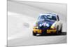 Porsche 911 on Race Track Watercolor-NaxArt-Mounted Premium Giclee Print