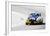 Porsche 911 on Race Track Watercolor-NaxArt-Framed Art Print