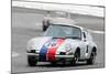 Porsche 911 Race in Monterey Watercolor-NaxArt-Mounted Art Print