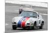 Porsche 911 Race in Monterey Watercolor-NaxArt-Mounted Art Print