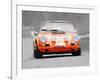 Porsche 911 Race Track Watercolor-NaxArt-Framed Art Print