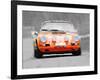 Porsche 911 Race Track Watercolor-NaxArt-Framed Art Print