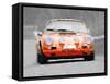 Porsche 911 Race Track Watercolor-NaxArt-Framed Stretched Canvas