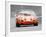 Porsche 911 Race Track Watercolor-NaxArt-Framed Art Print