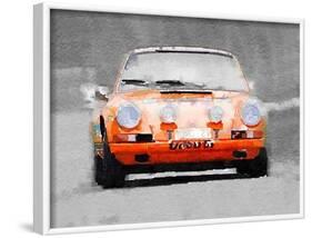 Porsche 911 Race Track Watercolor-NaxArt-Framed Art Print