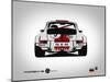 Porsche 911 Rear-NaxArt-Mounted Art Print