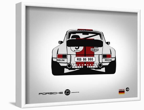 Porsche 911 Rear-NaxArt-Framed Art Print