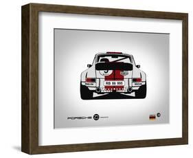 Porsche 911 Rear-NaxArt-Framed Art Print