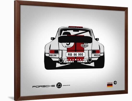 Porsche 911 Rear-NaxArt-Framed Art Print