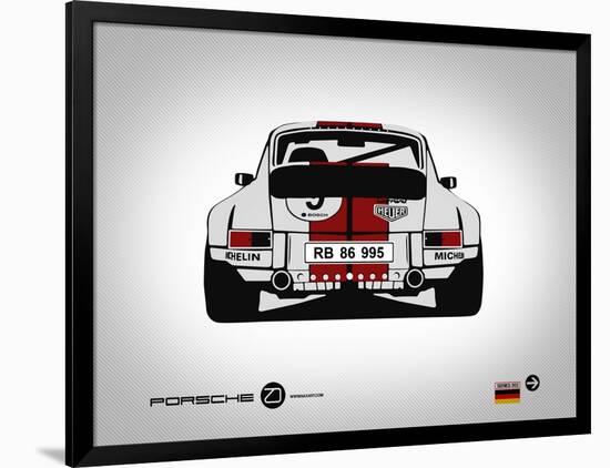 Porsche 911 Rear-NaxArt-Framed Art Print