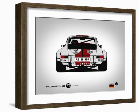 Porsche 911 Rear-NaxArt-Framed Art Print