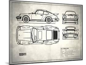 Porsche 911-Turbo 1977-Mark Rogan-Mounted Art Print