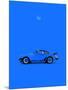 Porsche 911 Turbo Blue-Mark Rogan-Mounted Art Print