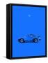 Porsche 911 Turbo Blue-Mark Rogan-Framed Stretched Canvas