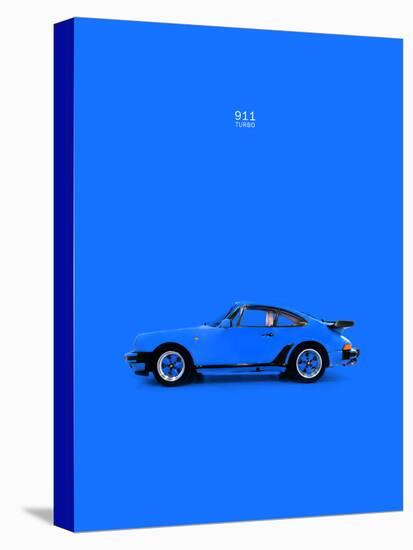 Porsche 911 Turbo Blue-Mark Rogan-Stretched Canvas