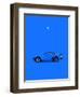 Porsche 911 Turbo Blue-Mark Rogan-Framed Art Print